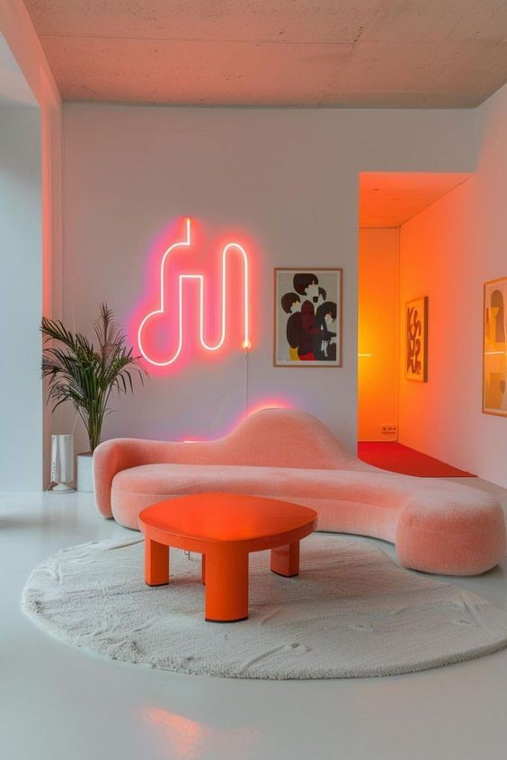 Ambiance intérieure aux lumières douces